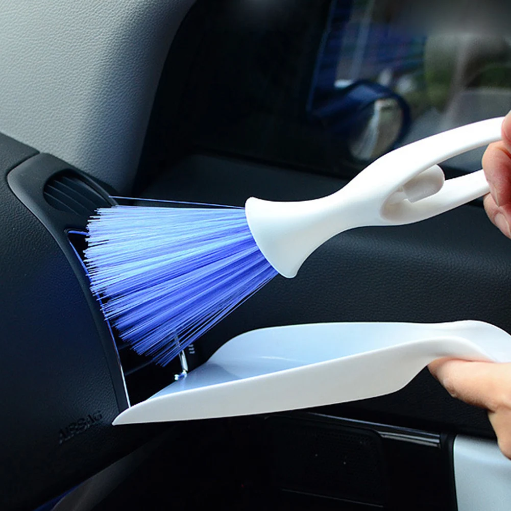 

Car Air Conditioner Brush Cleaner Air Vent Detailing Brush Interior Car Brush Cleaning Kit Dustpan Auto Accessories Dropshipping
