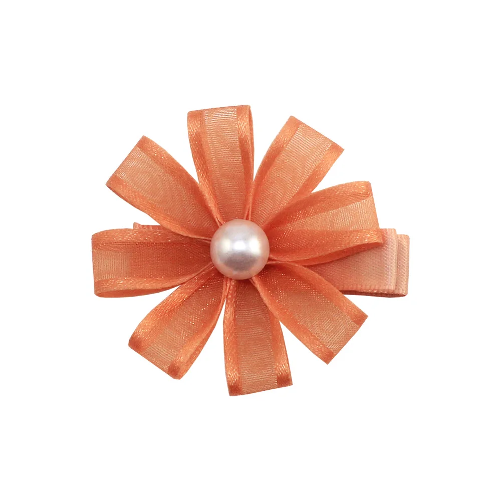 

Cute Little Flower Boutique Hairpin Various Colors Hair Bows For Girls With Clips Kids