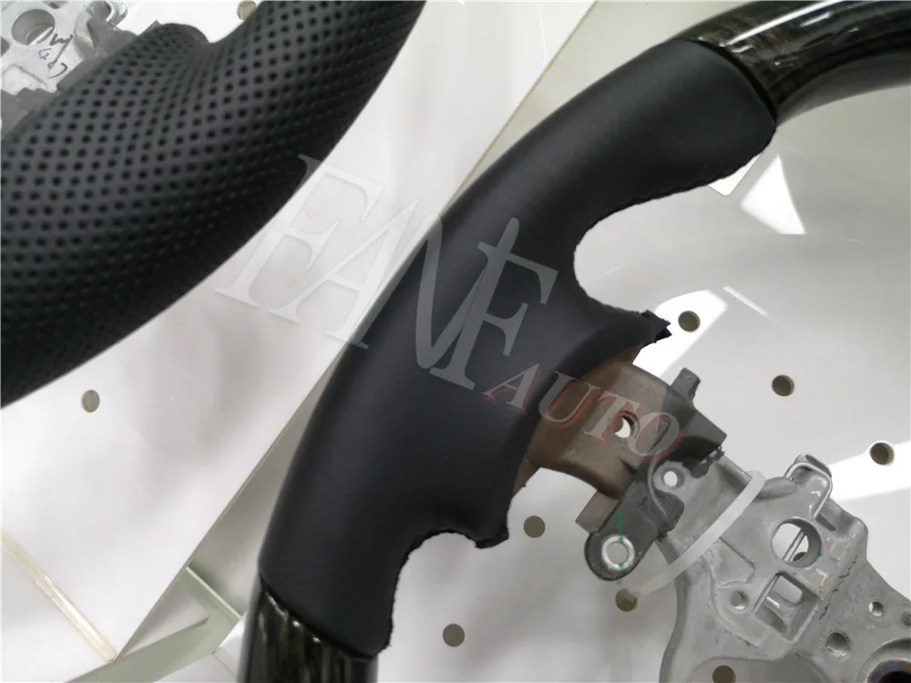 Carbon Fiber Peach Wood Steering Wheel for Toyota Sienna 2011