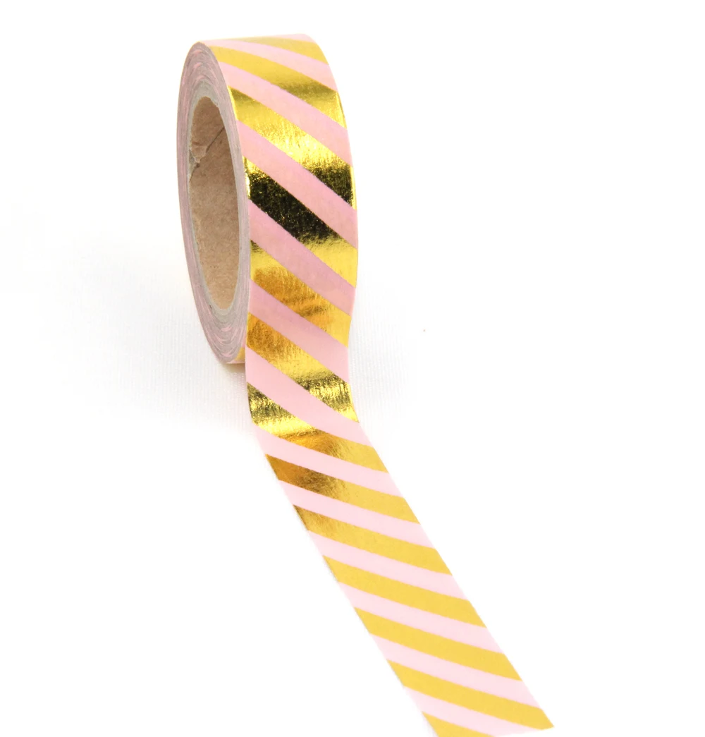 

G61-G90 1pcs Foil Washi Tape Quality Stationery Diy Scrapbooking Photo Album School Tools Kawaii Scrapbook Paper Stickers Gift