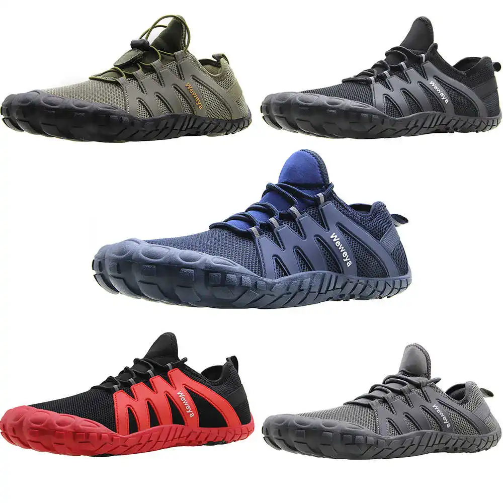 

High Quality Trail Running Barefoot Shoes Wide Toe Box Barefoot Sports Cross Trainers Zero Drop Shoes Runner Walking Sneakers