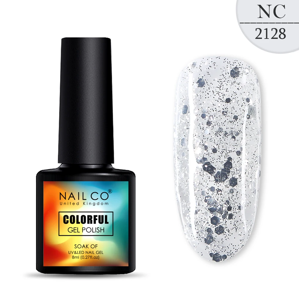 2128 NAILCO, новинка, 8 мл, 130 цветов, светодиодный Гель-лак для ногтей УФ гель для ногтей, салонный домашний лак, Гель-лак, гибридный, впитывающий - Цвет: 2128