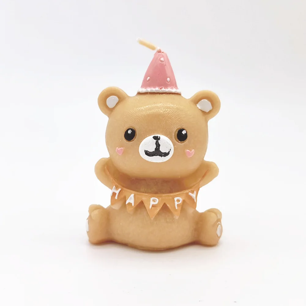 Домашний декор день рождения свеча торт Топпер украшение бриллиант коричневый