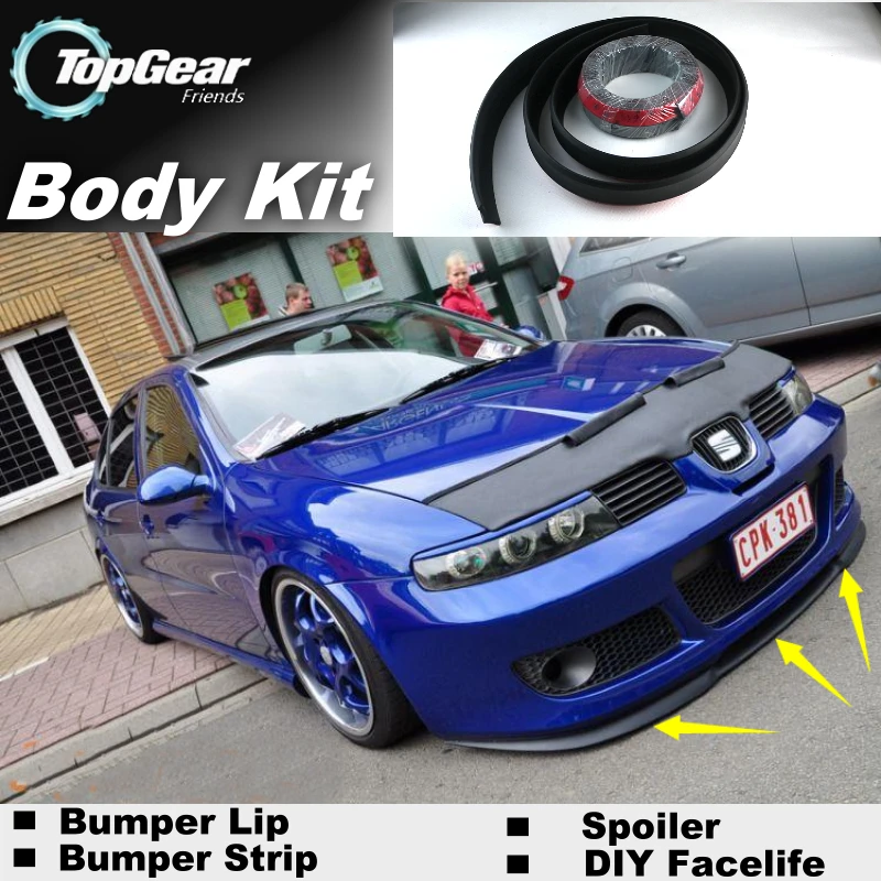 Дефлектор губ для бампера дефлектор сиденья Толедо юбка переднего спойлера ДЛЯ