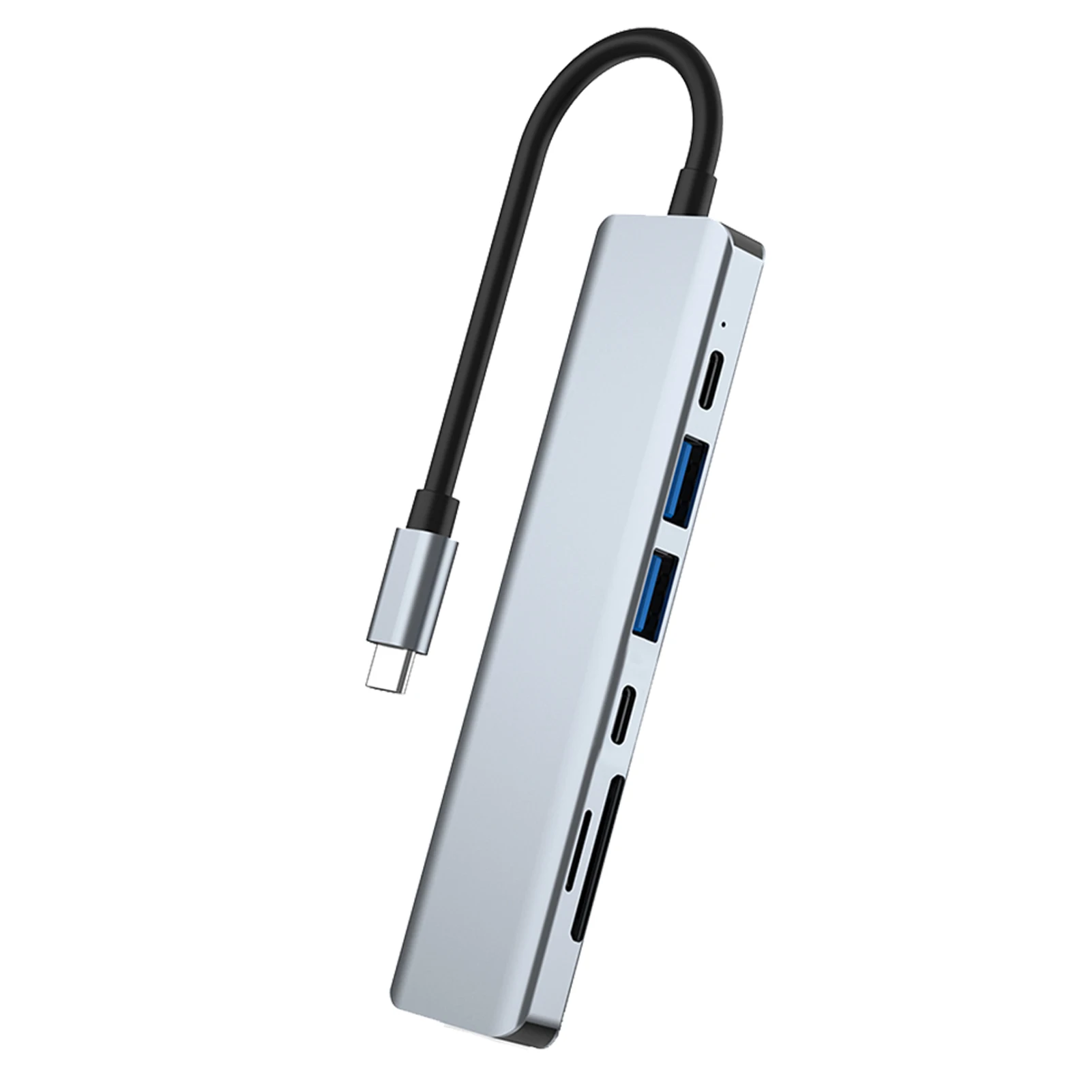 

USB-хаб 7 в 1 с кардридером и USB-портом