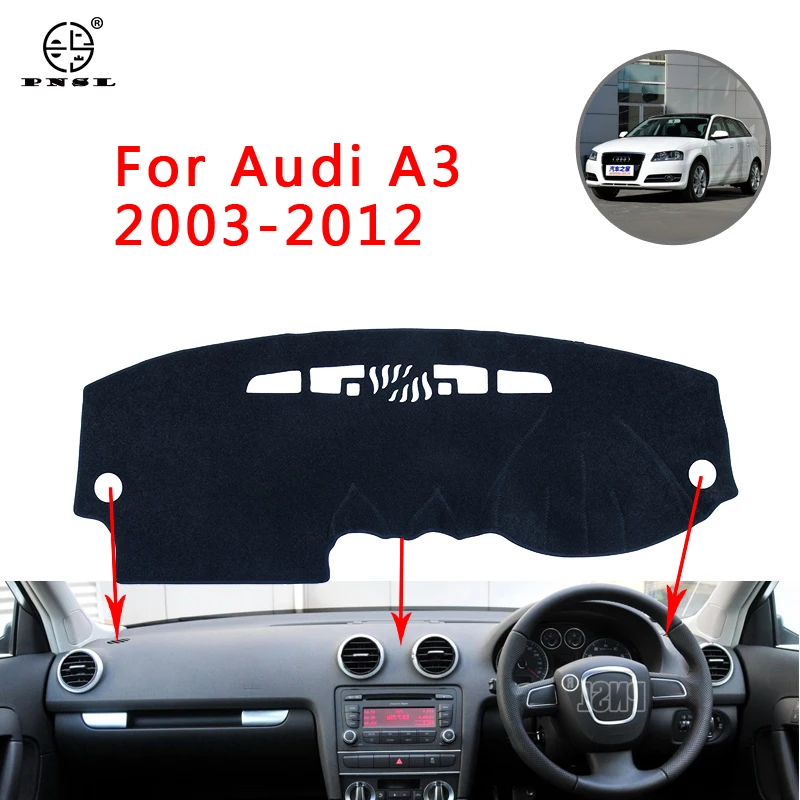 PNSL коврик для приборной панели автомобиля Audi A3 8P 2003 ~ 2012 защита от солнца
