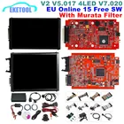 K-Suite KESS V2.80 EU V2 V5.017 V2.53 KTAG 4 светодиода V7.020 V2.25 Red PCB Online без маркера OBD2 ECU чип программатор с фильтром Murata