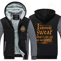 harriy style noctilucous winter collar cap zipper hoody cosplay costume hoodies wizardry autumn tracksuit mens sport sweatshirt