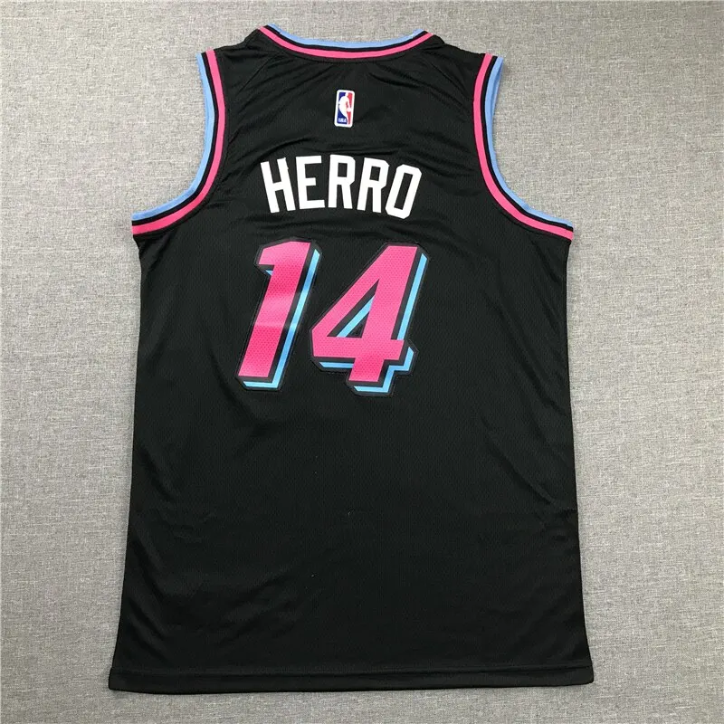 

NBA Men's Miami Heat #14 Herro Basketball Jerseys City Edition Earned Edition Jerseys