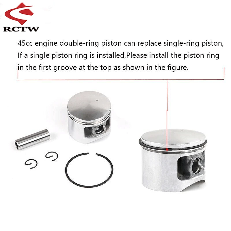 Поршневой комплект 45cc подходит для двигателей 1/5 hpi rovan km baja losi детали автомобилей