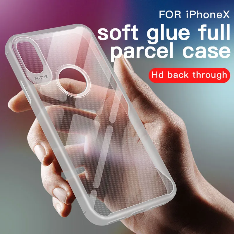 Роскошный противоударный бампер для Iphone7 Чехлы прозрачный бизнес iphone7p 5s 6p 6s 8 8p