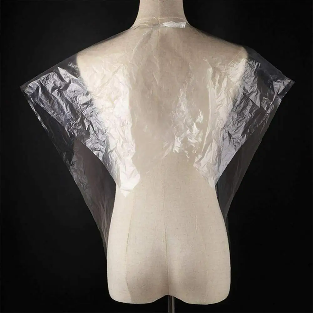 

Disposable Dye Hair Shawl Haircut Cape Barbers Apron Perm Dye Hair Salon Hairdressing Cloth Shawl Hair Styling Dyeing Apron