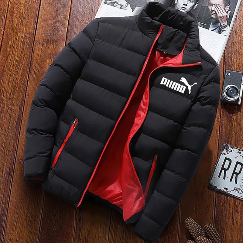 

2021 new fashion casual men's parka coat cotton Jack jacket autumn and winter warm coat coat men's coat men's zipper coat coat