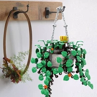 idea bonsai tree bouquet flower girls gift grass plant model ornament building blocks diy assembly educational toy