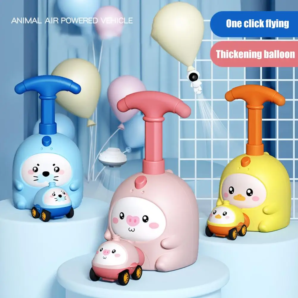 

Pneumatic Powered Car Toy Children Inertial Power Balls Car Science Experiment Toy Nontoxic Balloon Powered Car For Kids Gifts