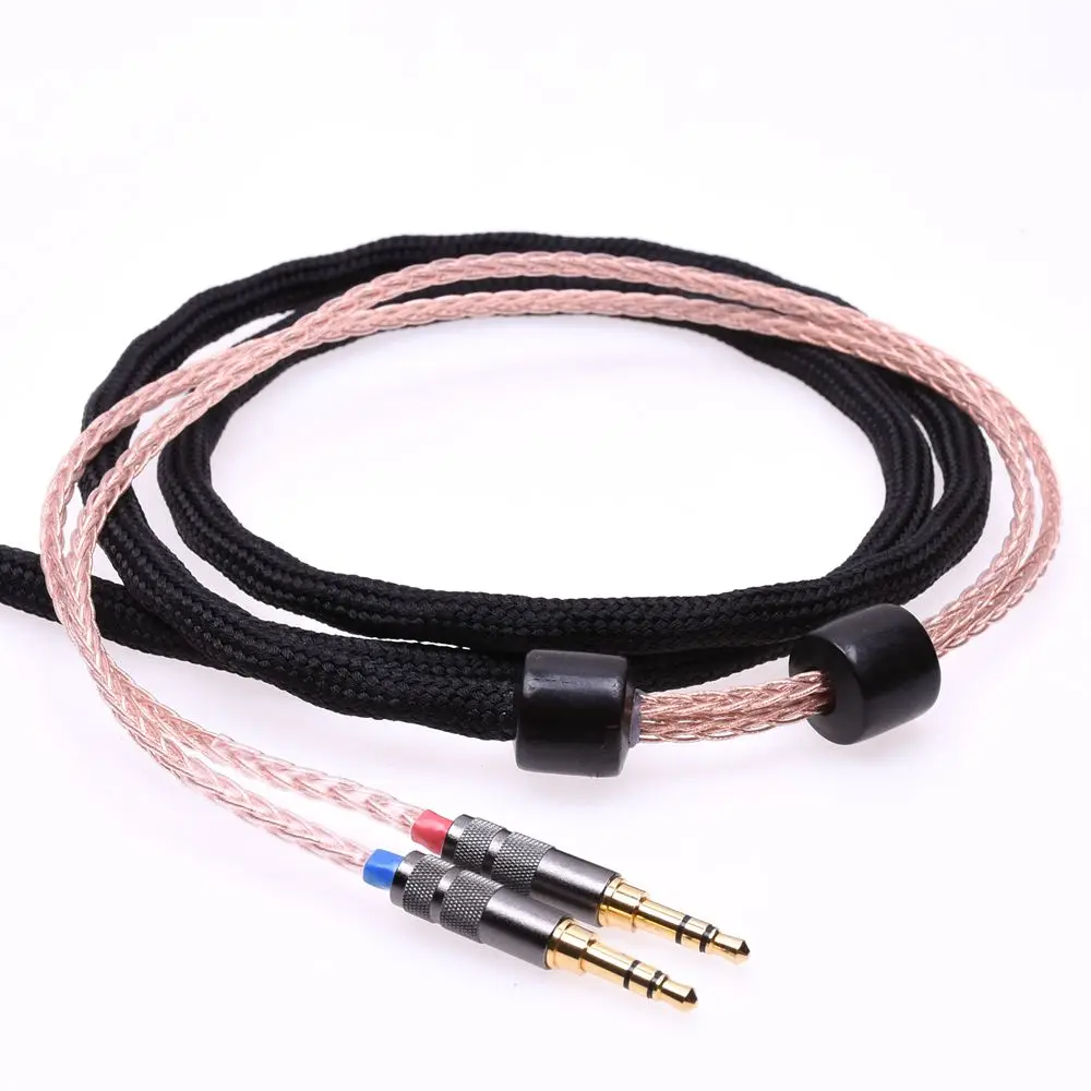 Черная Втулка 16 ядер 5N Pcocc Hifi кабель 2x3,5 мм для Hifiman Arya HE1000se HE5se HE6se HE4xx кабель для обновления наушников