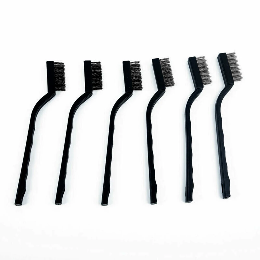 

12Pcs 7 Inch Small Mini Brush Set Nylon For Cleaning Metal Rust Removal