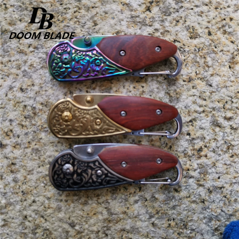 135 мм(5,3 '') 58HRC складной нож Karambit тактические спасательные карманные ножи деревянная ручка коготь из Нержавеющей Стали походный охотничий нож