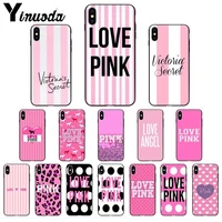 yinuoda love angel love pink high quality silicone phone case for iphone 11 pro xs max 8 7 6 6s plus x 5 5s se xr case