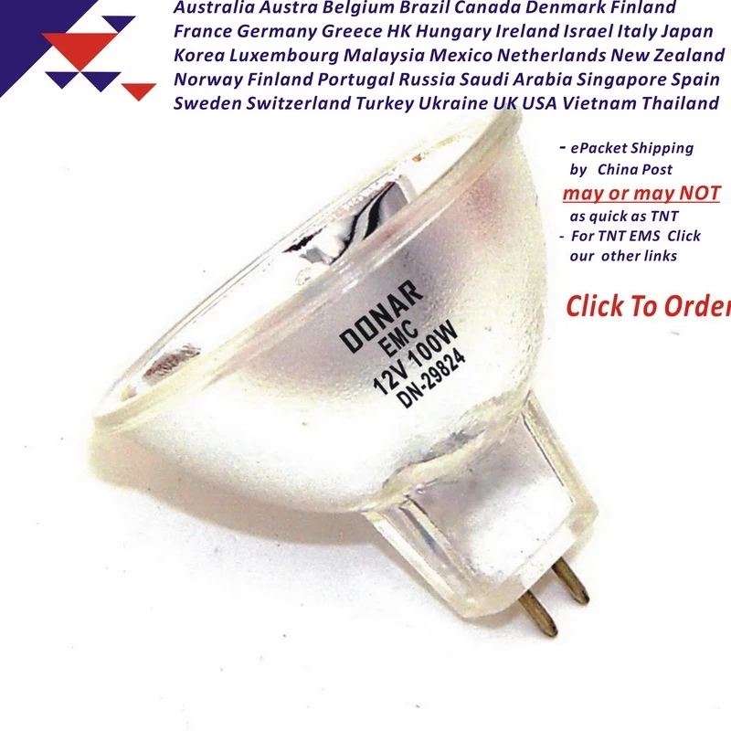 EMC 12V 100W 12V100W JCR12-100W MR16 GX5.3 quartz halogen light bulb dichroic reflector lamp ePacket Shipping |