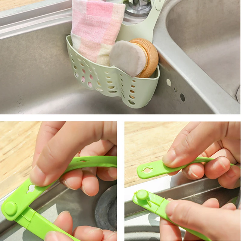 

Kitchen rack storage hanging basket household silicone drainage basket drain bag kitchen gadgets
