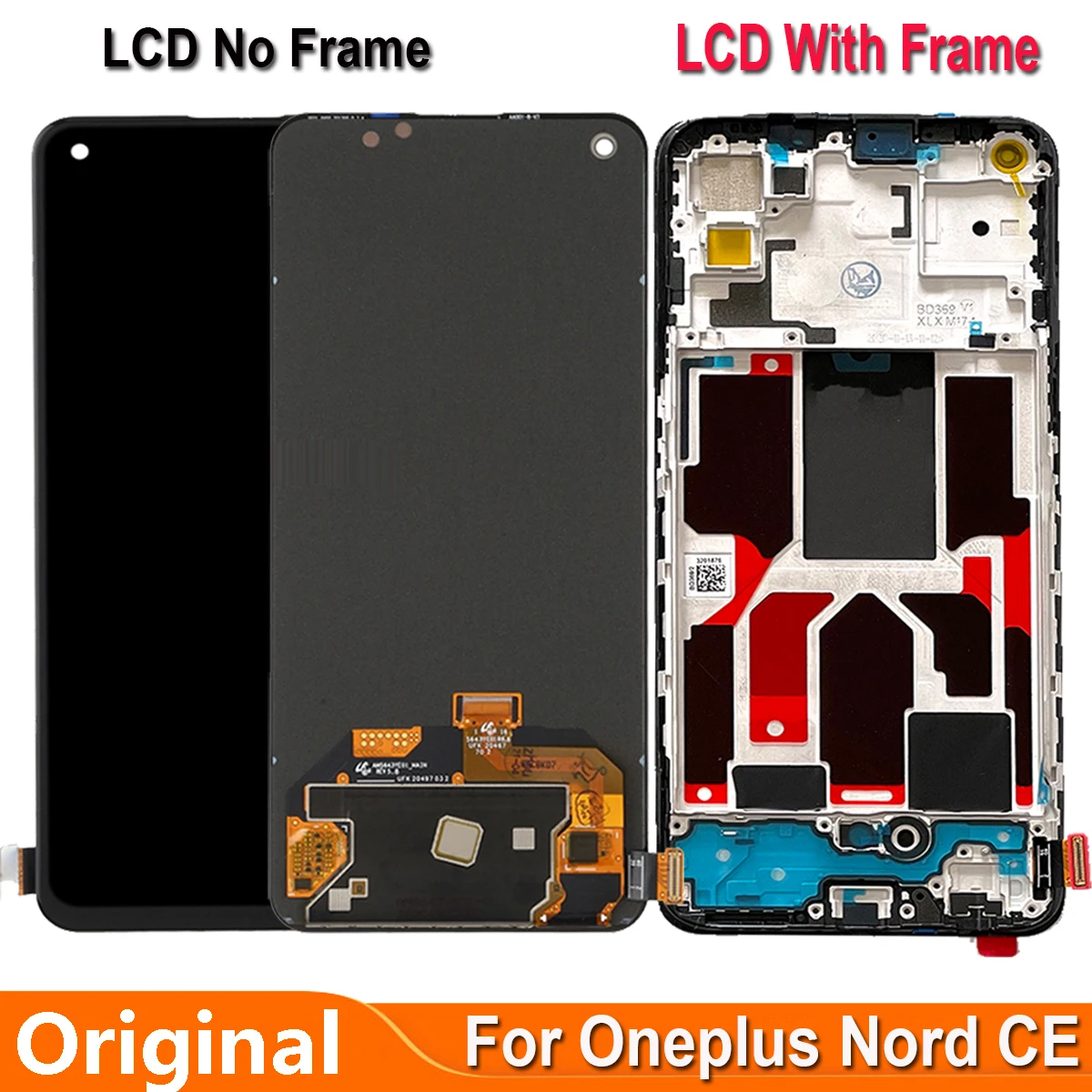 Pantalla LCD Original para Oneplus Nord CE 5G EB2101 EB2103, montaje de digitalizador con pantalla t&aacute;ctil para OnePlus Nord Core Edition 5G-0