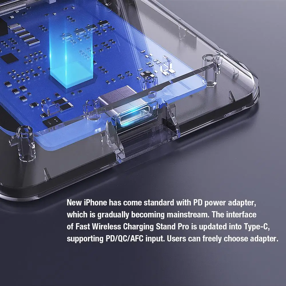 nillkin 15w qi wireless charger stand for iphone se 12 11 pro x xs 8 xr fast wireless charging for samsung note 20 s20 s20 s10 free global shipping