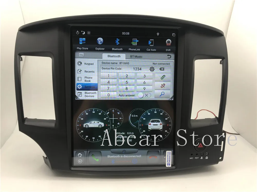 12,1 ''Tesla стиль Android 8,1 автомобильный dvd-плеер gps навигация для Mitsubishi Lancer EVO 2007- стерео радио PX6 HDMI авто ips