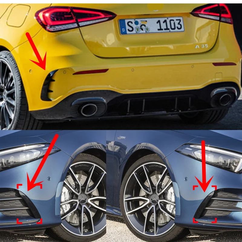 Накладка на передний и задний бампер аксессуары для крыльев Стайлинг автомобиля