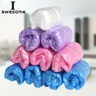 1 упаковка100 шт. открытый одноразовое покрытие для обуви во время дождя Чехлы Водонепроницаемый бахилы толстые Пластик галоши мульти-Цвет по выбору анти-скольжения