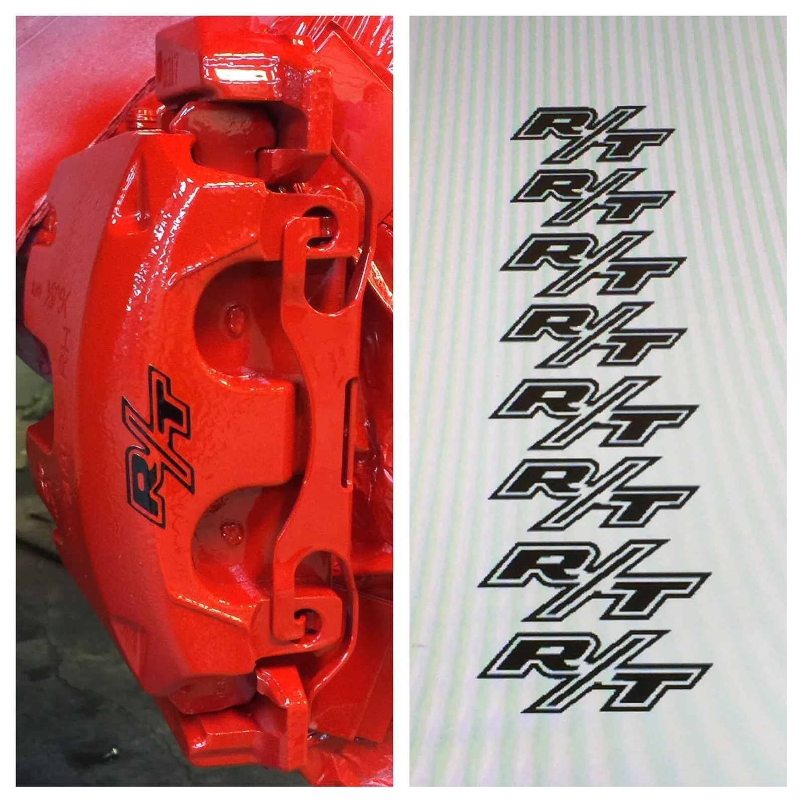 Для 8 шт. R/T Dodge Chrysler тормозной суппорт виниловая наклейка логотип графическое