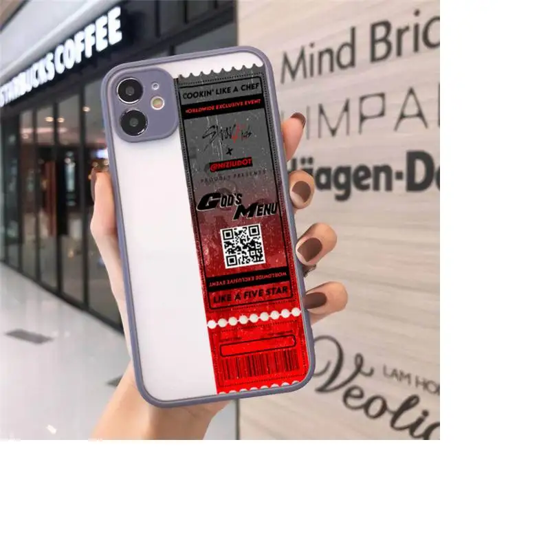 

Stray Kids Air tickets Design Phone Cases matte transparent For iphone 7 8 11 12 plus mini x xs xr pro max cover