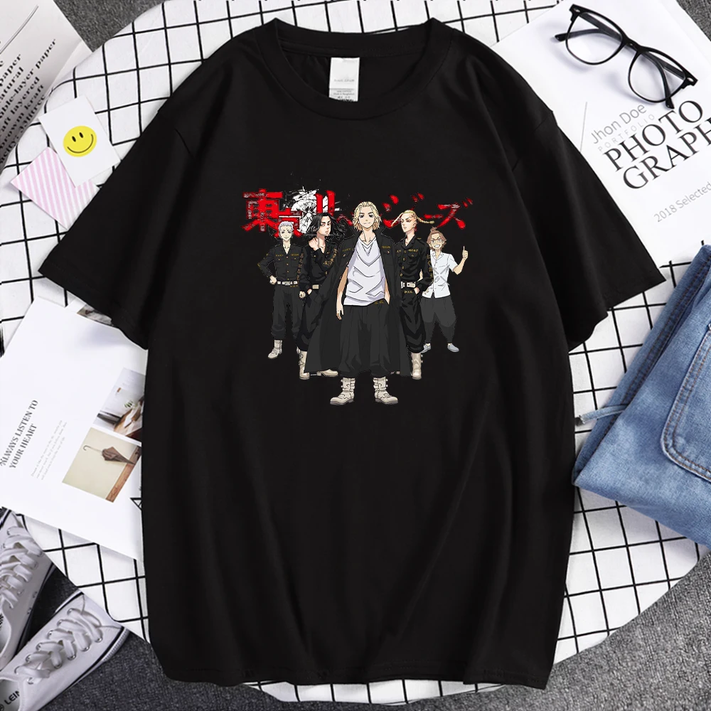 

Tshirts Cartoon Tokyo Revengers Characters Short Sleeve Shirt For Man Hip Hop Casual Shirts Mens Oversized Harajuku Clothes Men
