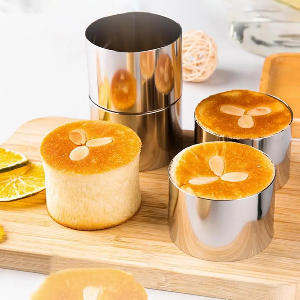 

Mousse Ring DIY Anti-rust Stainless Steel Dessert Cake Mousse Mold for Home
