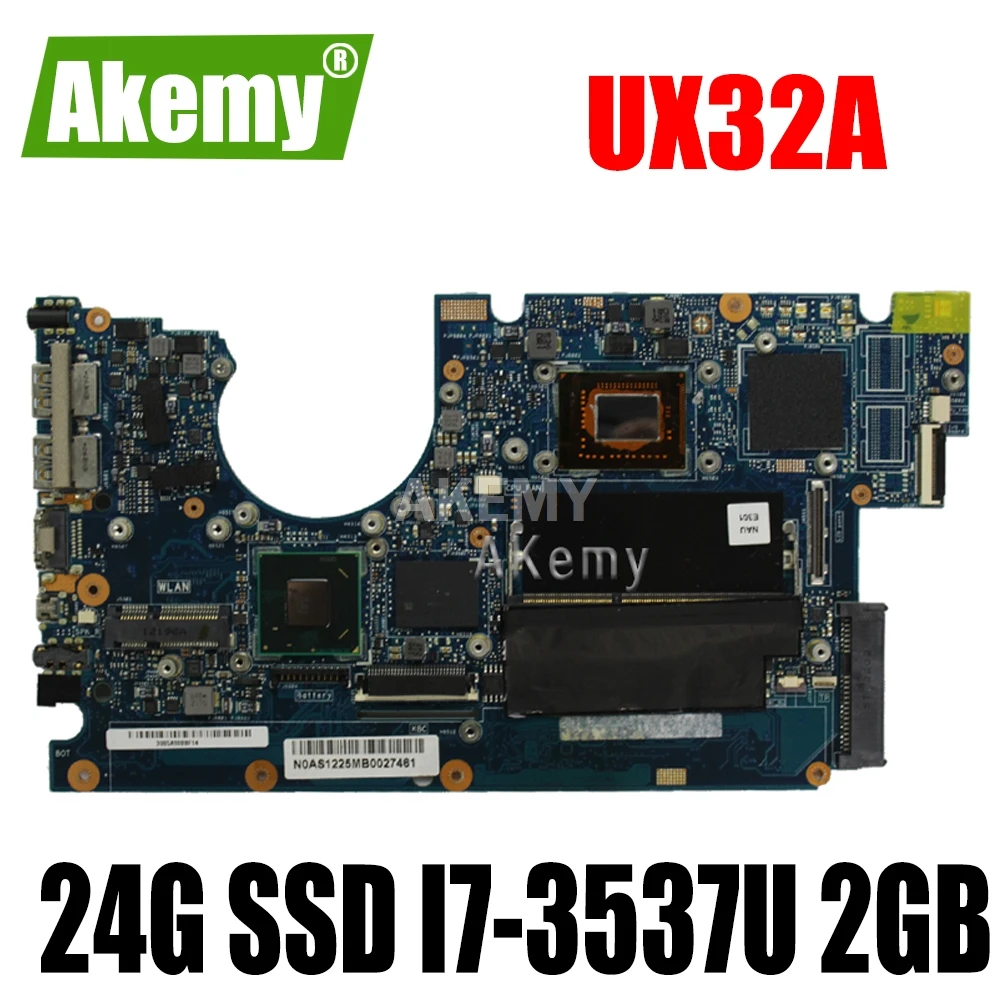 

UX32A Motherboard For Asus UX32V UX32VD UX32A Laptop motherboard UX32A Mainboard I7-3537U 2GB 90R-NYOMB1900Y