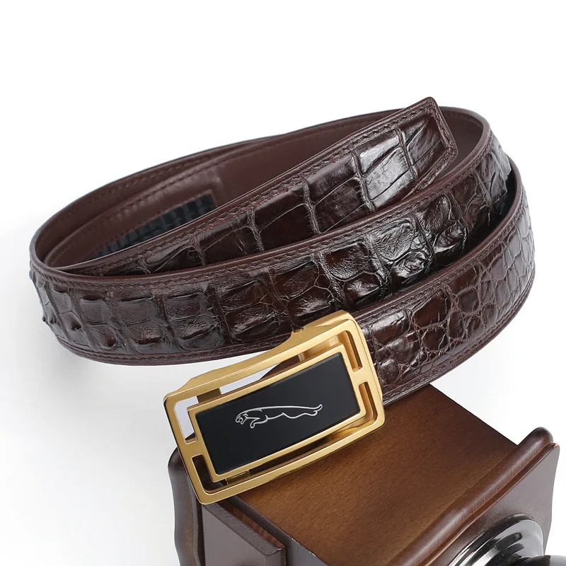 Мужской кожаный ремень с автоматической стальной пряжкой класса люкс 3 4 |