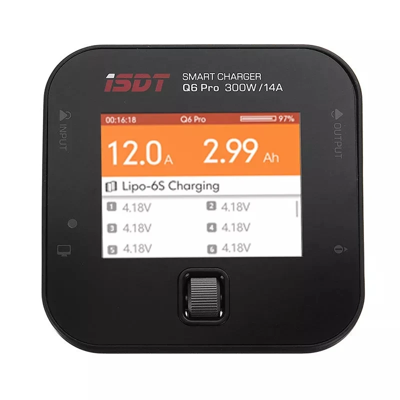 ISDT Q6 Pro BattGo 300 Вт 14A Карманный Lipo зарядное устройство с LANTIAN 400 Вт адаптер питания для Радиоуправляемый fpv-дрон