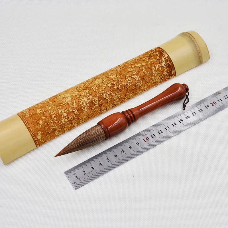 Кисть для каллиграфии с маленьким медведем кисть волос ручки надписей китайская