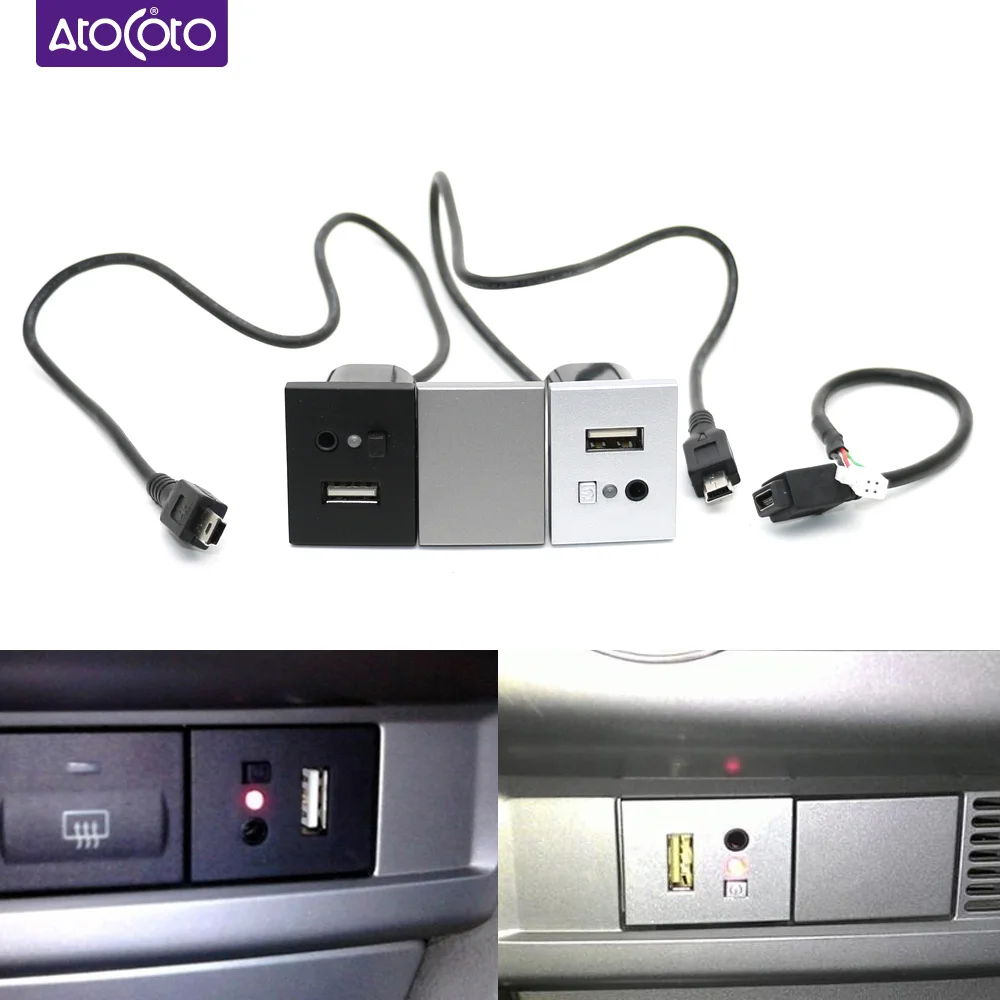 Автомобильный 4 контактный мини USB разъем Интерфейс кабель подключения адаптера