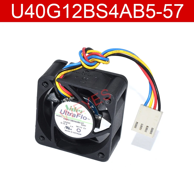 Подлинный новый 4020 DC12V 0.12A U40G12BS4AB5 57 40*40*20 мм 4 см четыре провода Охлаждающий