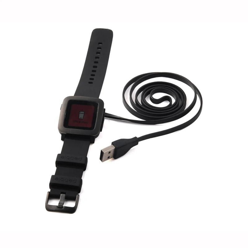 Черный зарядный USB-кабель для часов pebble Time Round/ Smart Watch/ | Электроника