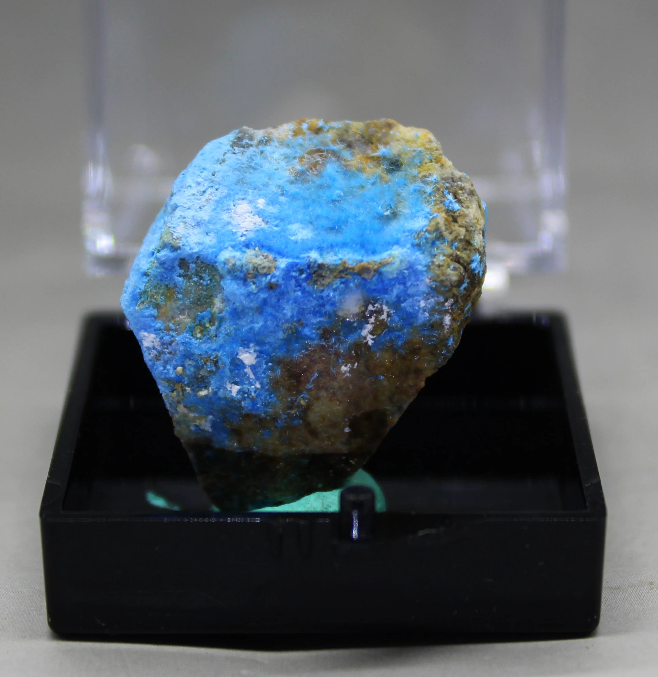 100% натуральный редкий голубой цианотрихит Кристалл минеральные образцы из