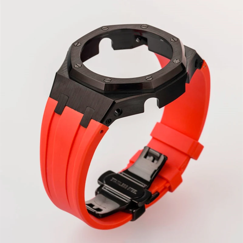 GA2100 модификации 3rd поколение резиновый наручных и металлической рамкой GA 2100/2110 316