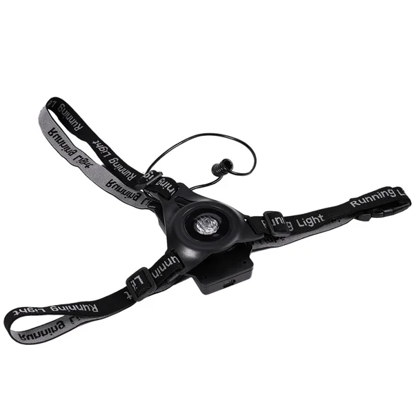 

Outdoor Sport LED Night Running Light USB Rechargeable Chest Lamp Jogging Warning Light Cycling Torch
