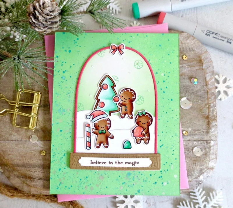 

Новые металлические режущие штампы со снежным шаром, строительная деревня, бумажные/фотографические карты, тисненые штампы