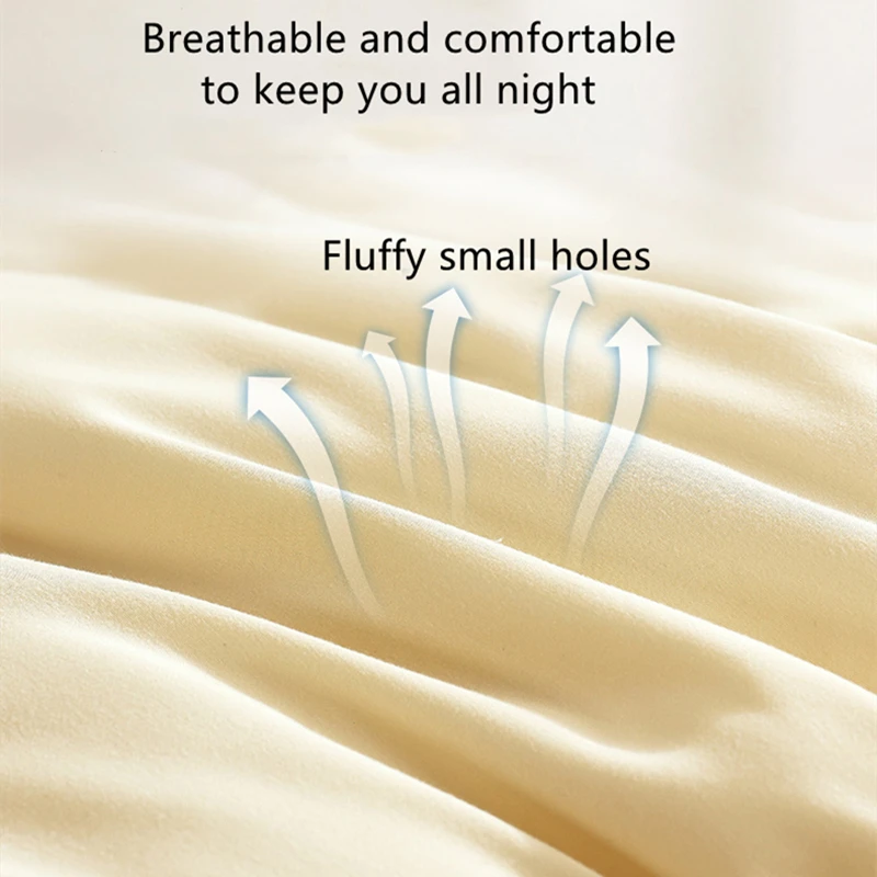 

Thick Warm Winter Quilted Quilts Plush Soybean Fiber Brushed Breathable Comfortable Solid Color Soft Winter Comforters 220×240cm