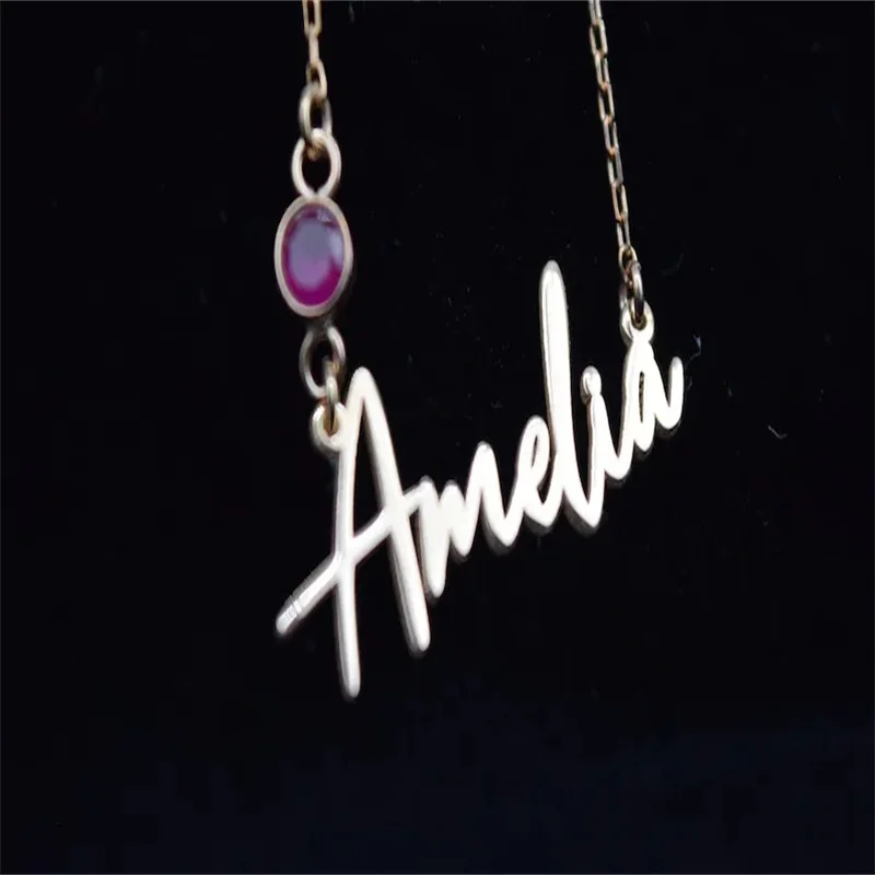 

украшения на шею кулоны и подвески цепочка Индивидуальное ожерелье с именем на заказ, ожерелье с именной табличкой по месяцу рождения, с кри...