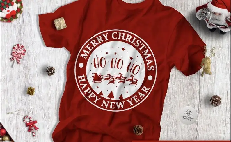 

Рождественская футболка, женская одежда из 100% хлопка, новинка 2020, модная футболка с принтом в стиле Харадзюку, футболки с графическим принто...