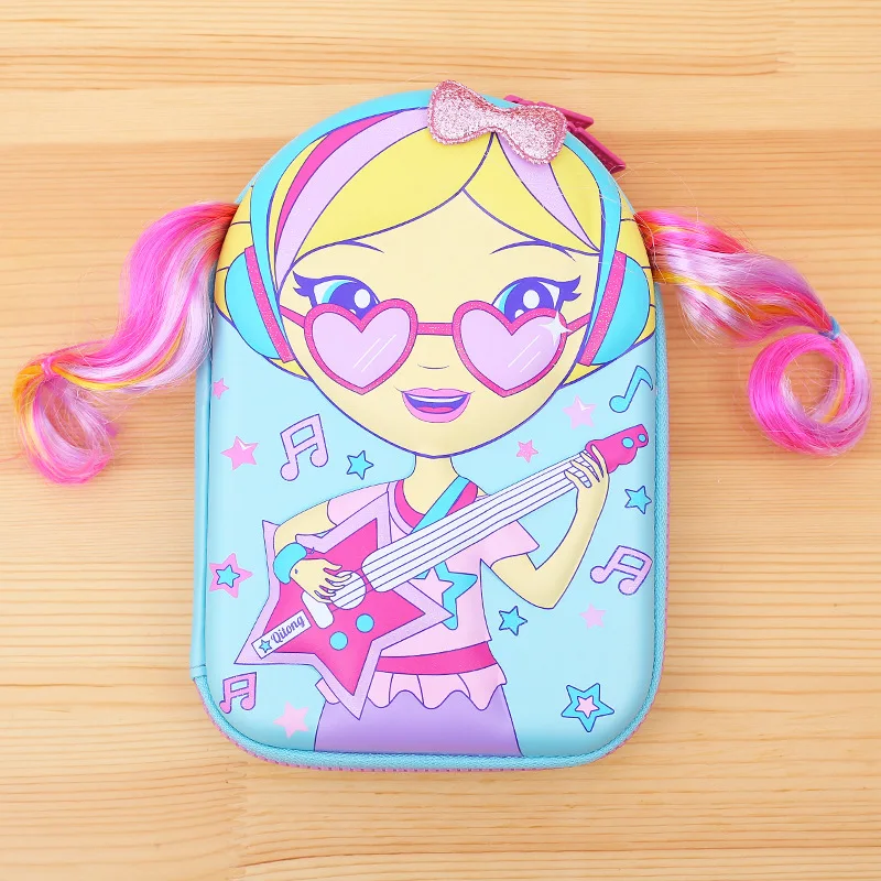 Школьный 3D пенал для девочек футляр ручек большой из ЭВА большие