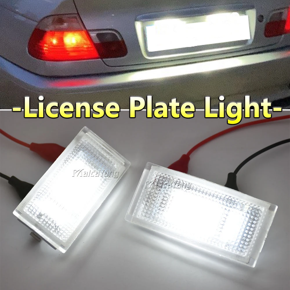 

Car Number Lamp LED License Plate Light For BMW 3-Series E46 2D M3 323i 328i 325i 330i 325xi 330xi Canbus Error Free 1998-2003
